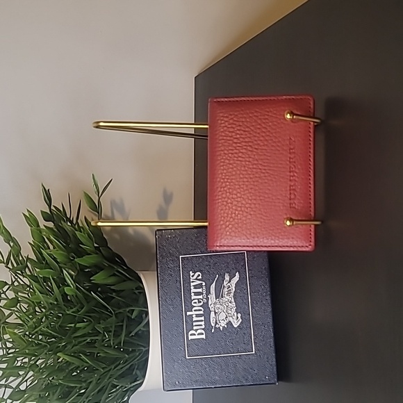 BURBERRY RED UNISEX WALLET - Picture 3 of 8